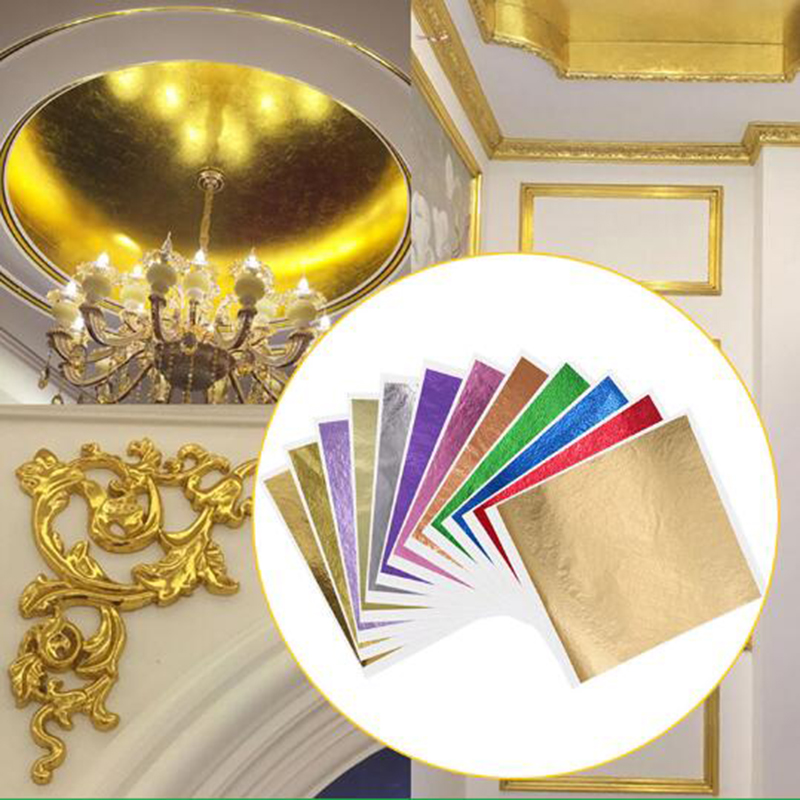 Nail Art Overlay - 1000pcs/pack 13cm Leaf Sheets Gold Leaf