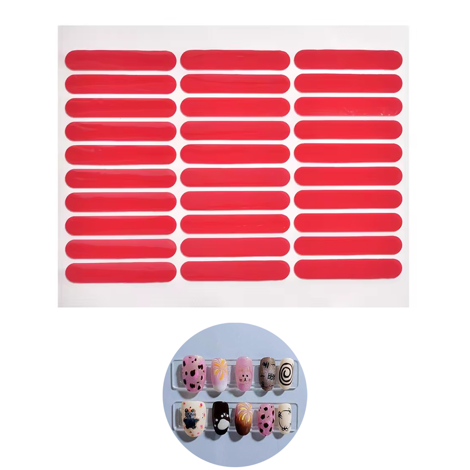 Nail Art Overlay - LULAA Double-Sided Crystal Tape for Nail