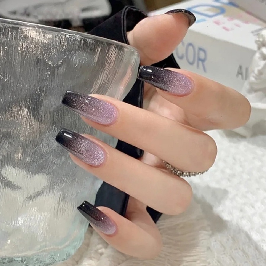 Nail Art Inspo - 24PCS/1BOX Galaxy Starlight Cat's Eye Nail