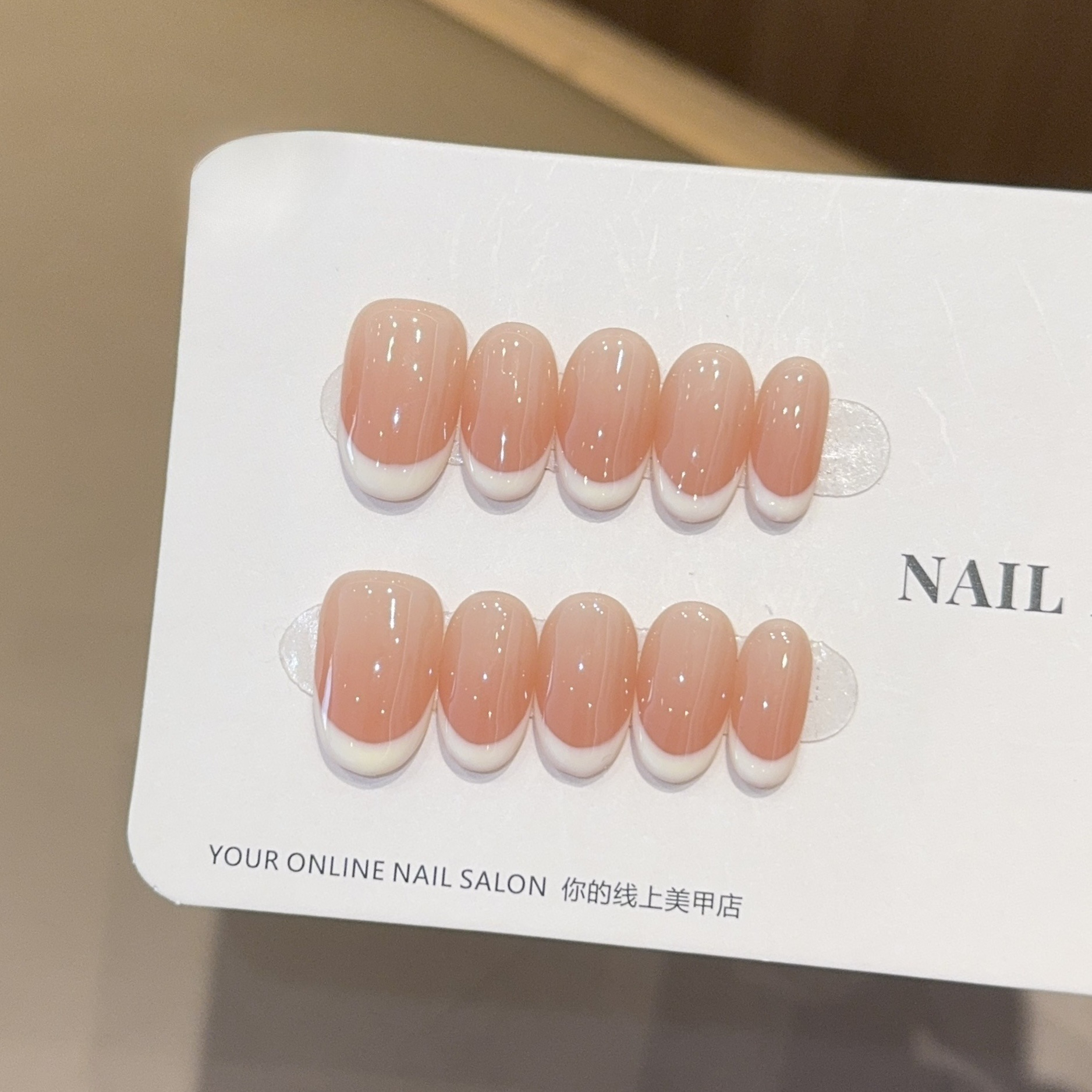 Nail Art Eye Cat - 10pcs Solid Color Handmade Press on