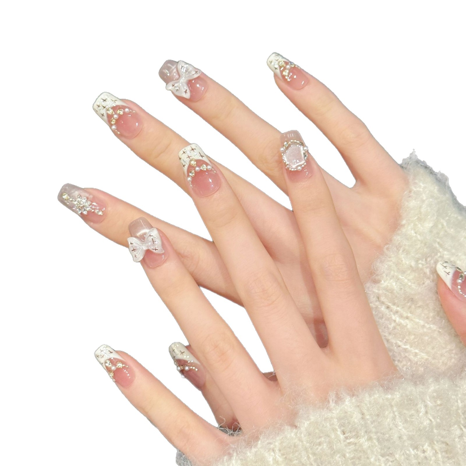 Nail Art Eye Cat - 10pcs Sweet Style Press on Nails