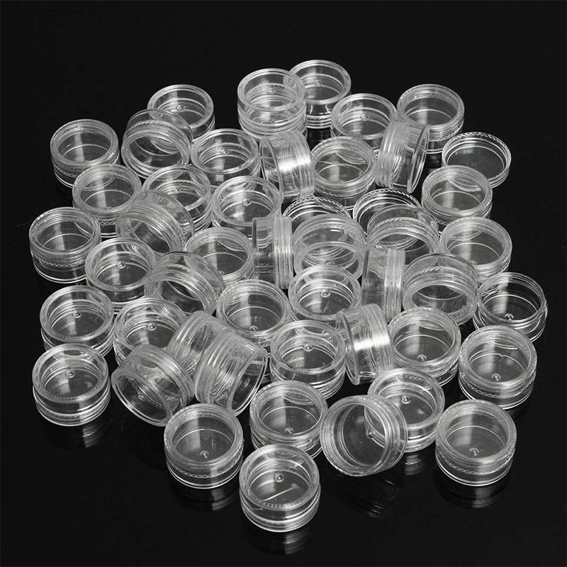 50Pcs Empty Clear Plastic Cosm - đánh giá và giá Nail Art Overlay