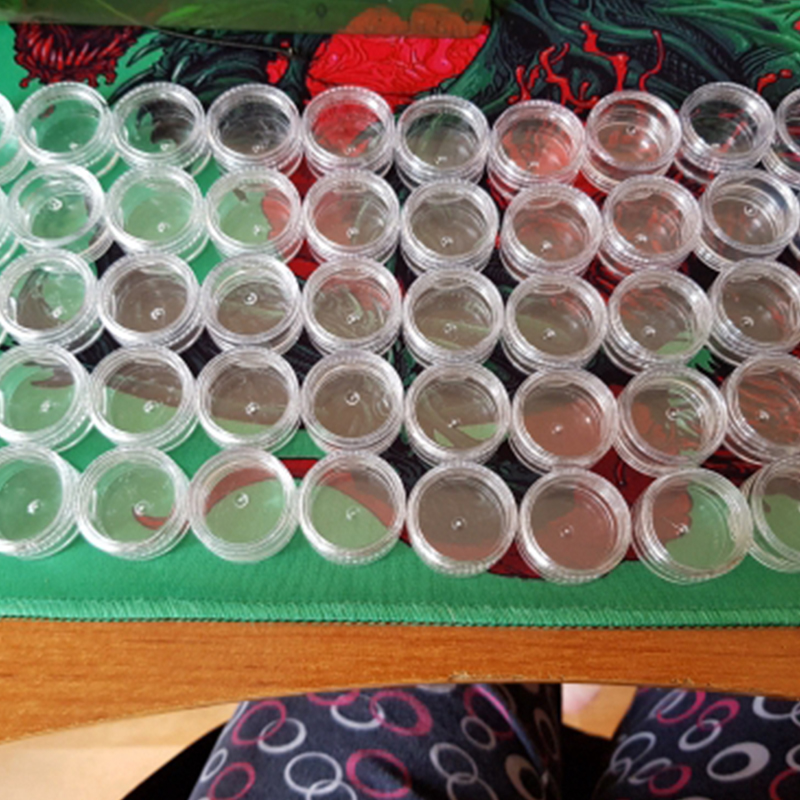 50Pcs Empty Clear Plastic Cosm - đánh giá và giá Nail Art Overlay