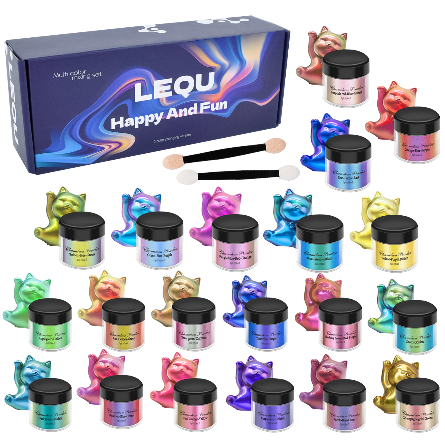 1 Set Chameleon Powder Nail Ch - đánh giá và giá Nail Art Overlay