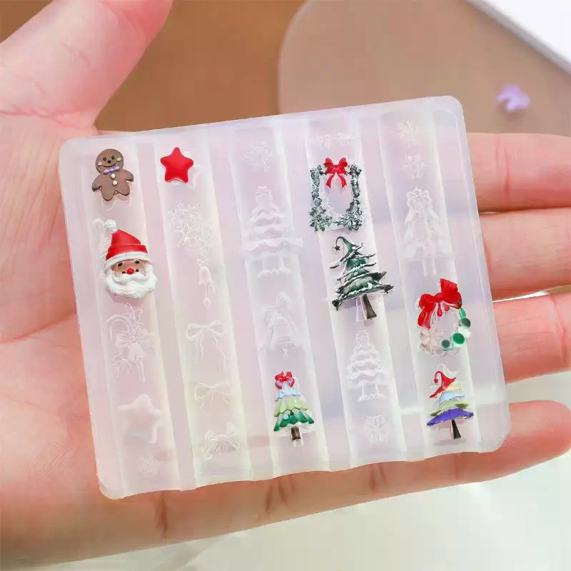 Christmas 3D Silicone Nail Mol - đánh giá và giá Nail Art For Men