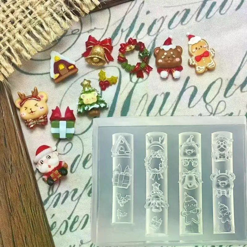 Christmas 3D Silicone Nail Mol - đánh giá và giá Nail Art For Men