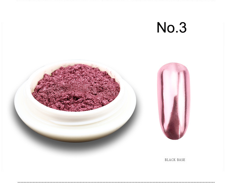 1 Box Metallic Glitter Nail Po - đánh giá và giá Nail Art Rose Gold