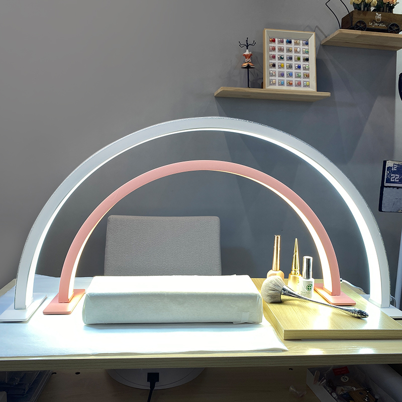 LED Half Moon Beauty Light Des - đánh giá và giá Nail Art Maroon