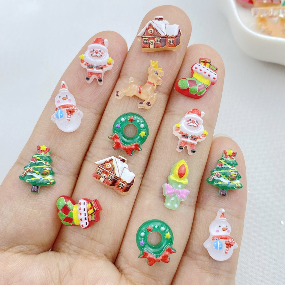50 cute Cartoon Christmas tree - đánh giá và giá Nail Art For Men