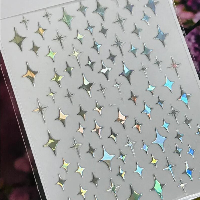 3D Laser Silver/Rose Gold Holl - đánh giá và giá Nail Art Rose Gold