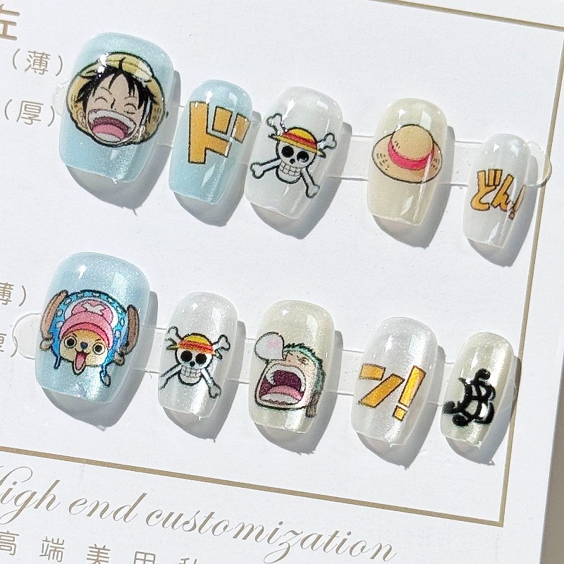 One Piece Cute Animation Luffy - đánh giá và giá Nail Art Zoro One Piece