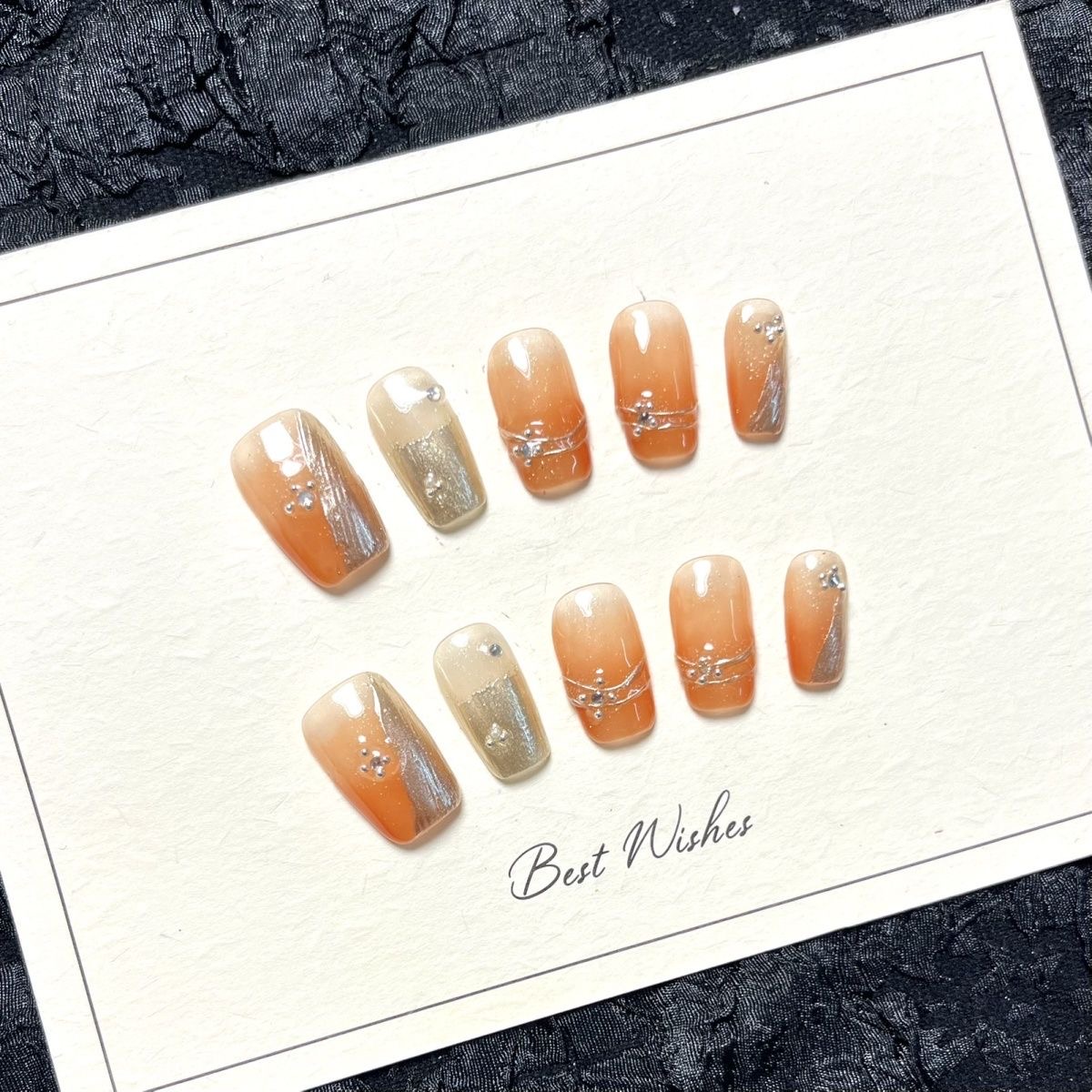 10pcs Handmade Wearable Short  - đánh giá và giá Nail Art Eye Cat