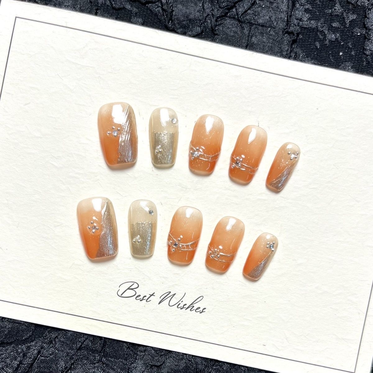 10pcs Handmade Wearable Short  - đánh giá và giá Nail Art Eye Cat