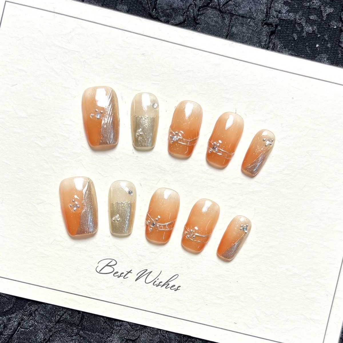 10pcs Handmade Wearable Short  - đánh giá và giá Nail Art Eye Cat