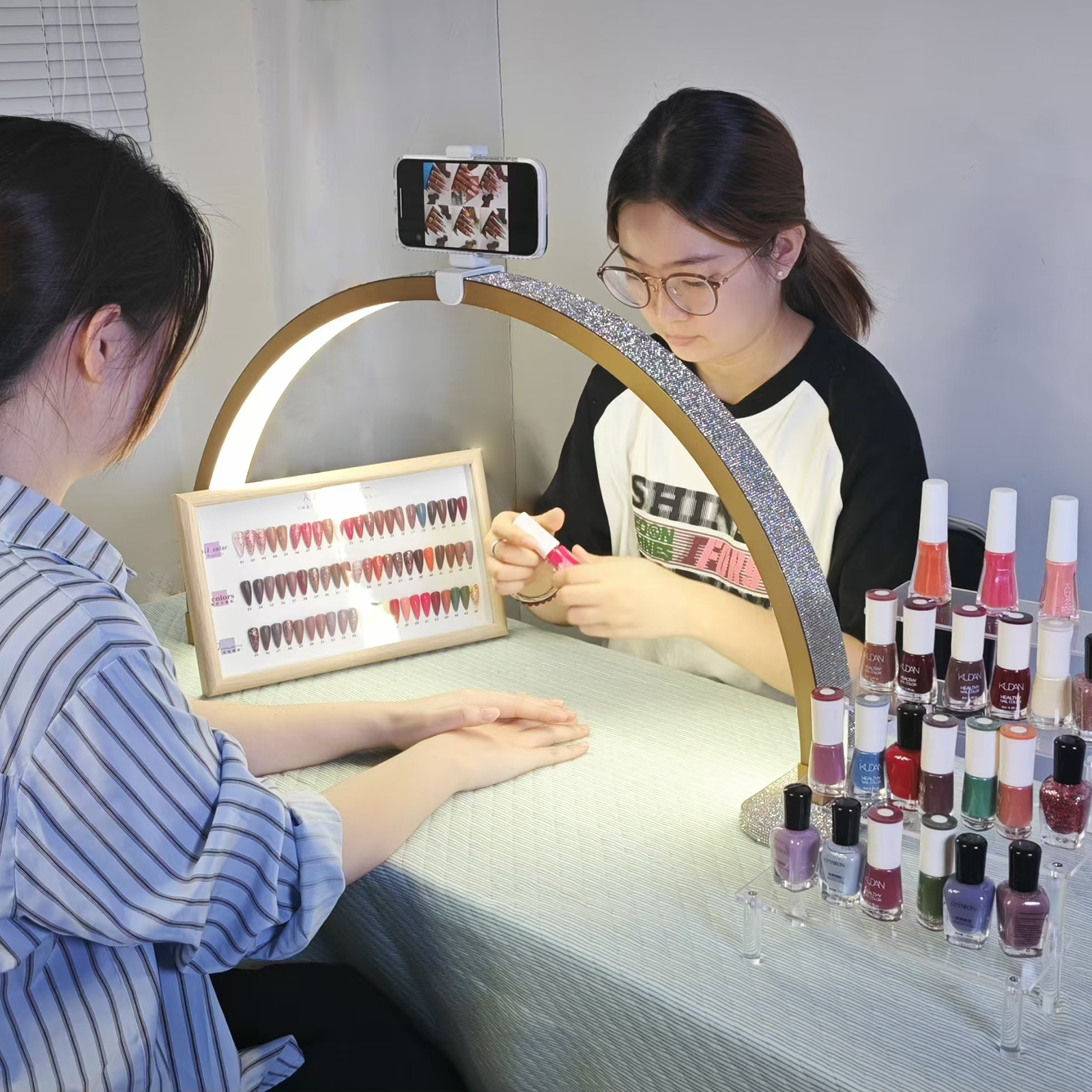 FOSOTO Overseas Warehouse LED  - đánh giá và giá Nail Art Maroon