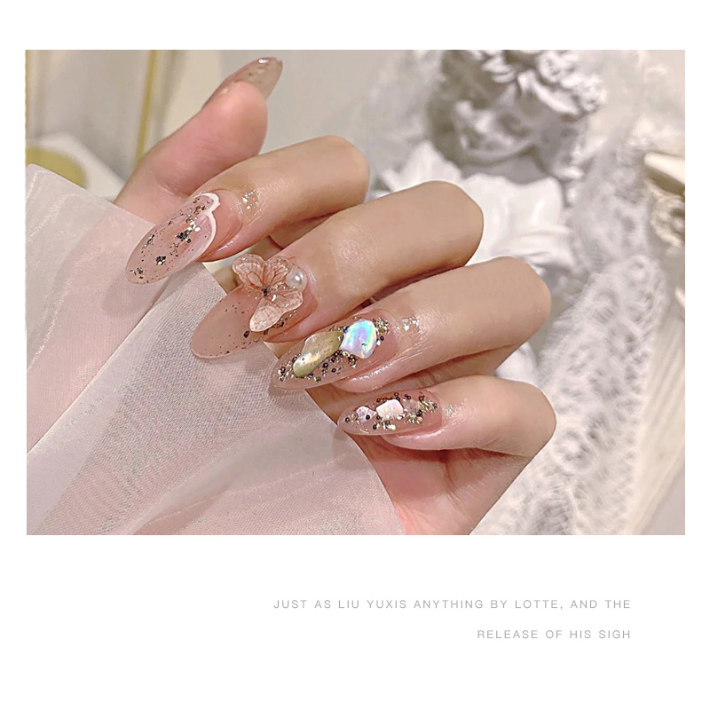 1Box Mix Size Stainless Steel  - đánh giá và giá Nail Art Rose Gold