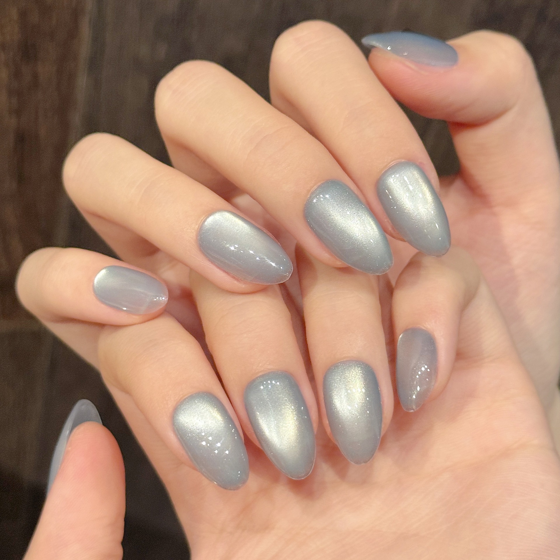10Pcs Blue Cat Eye French Shor - đánh giá và giá Nail Art Eye Cat