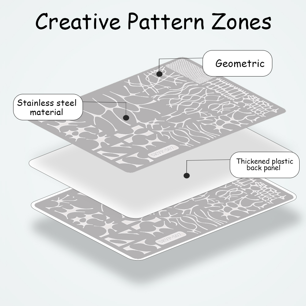 Nail Stamping Plates Gothic St - đánh giá và giá Nail Art Inspo