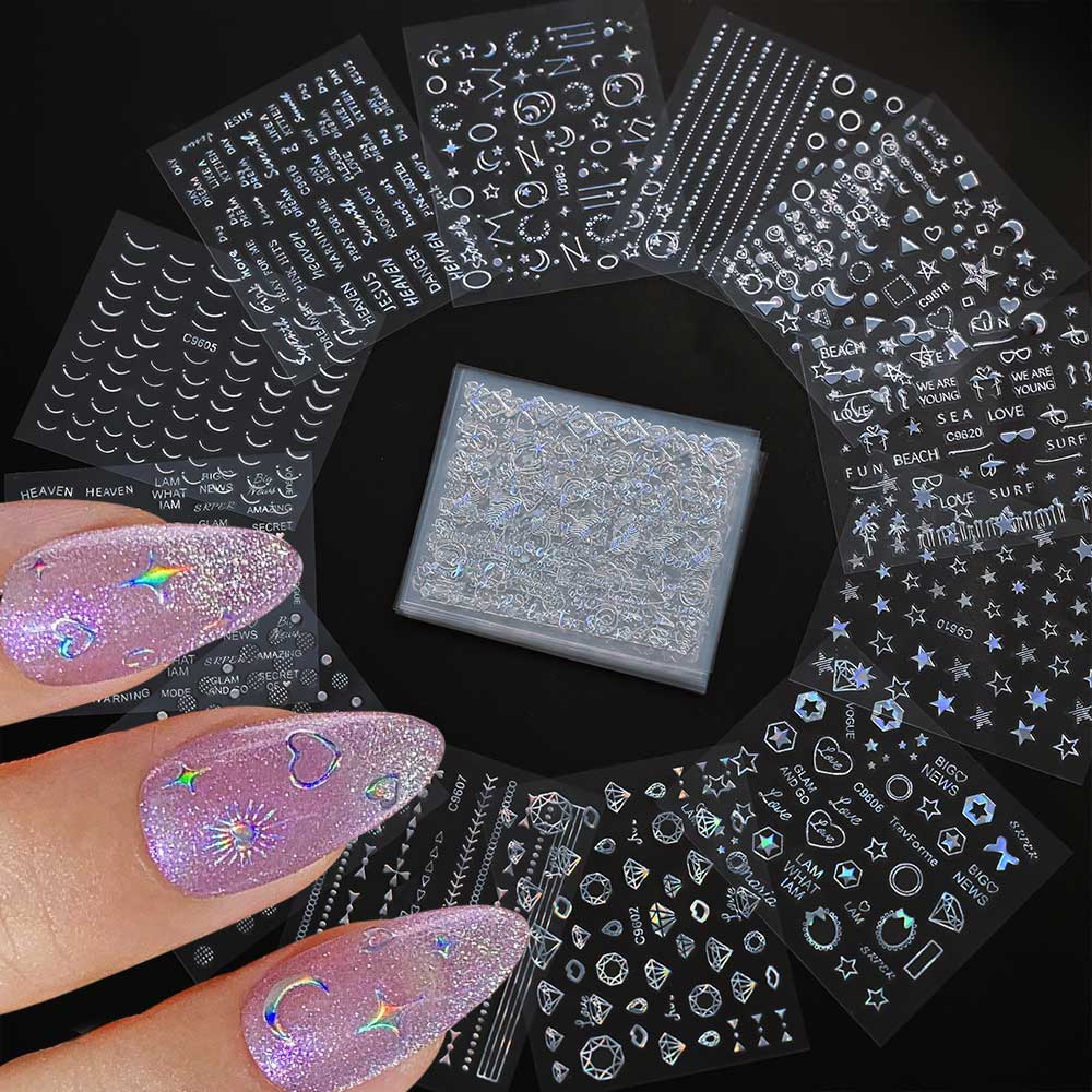 30Sheets Diamond Design Nail S - đánh giá và giá Nail Art Maroon