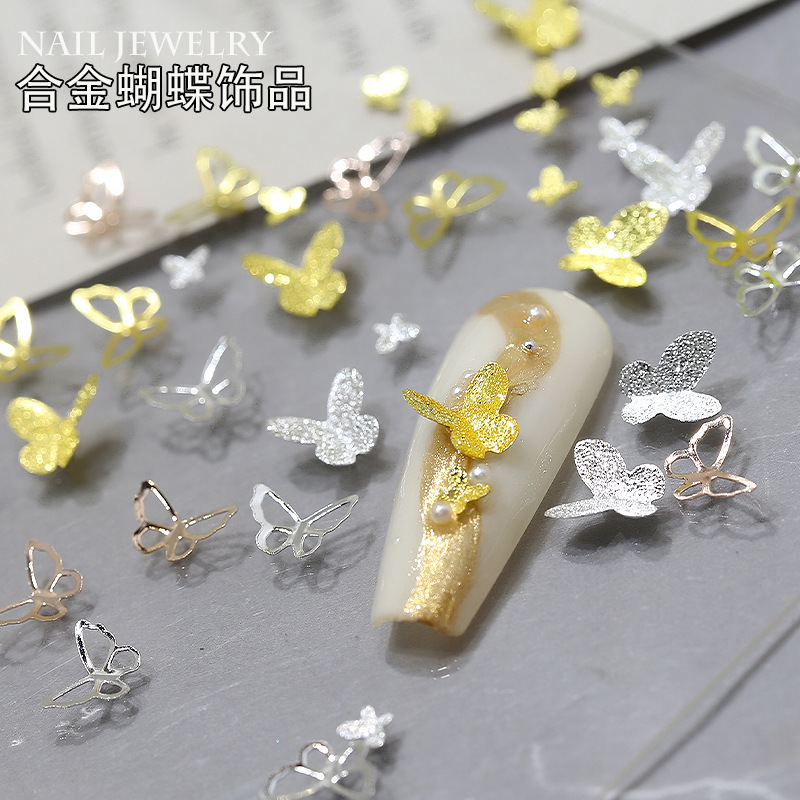 100PCS Glossy Metallic Mini Bu - đánh giá và giá Nail Art Rose Gold