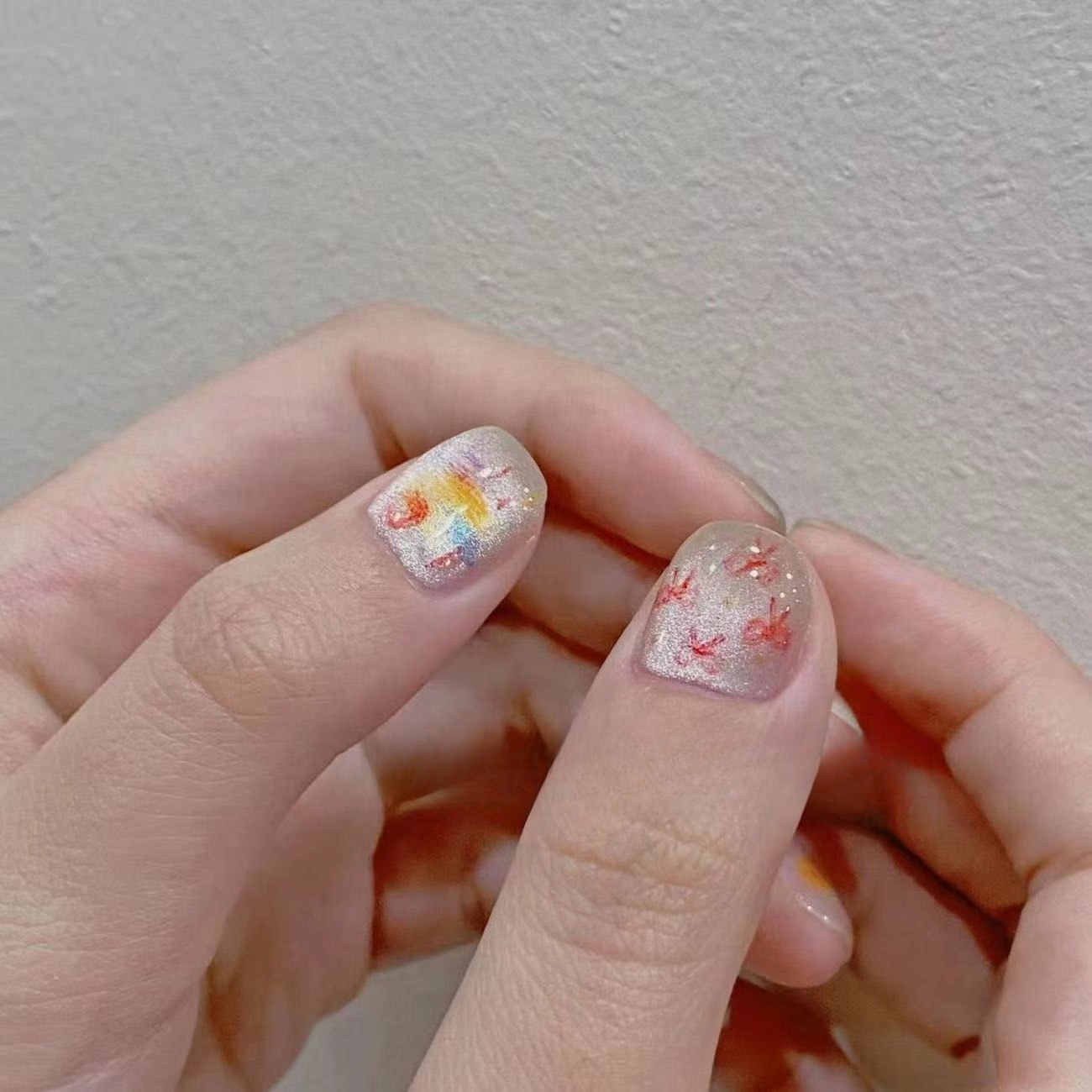 10PCS Painted Glass Beads Cat  - đánh giá và giá Nail Art Eye Cat