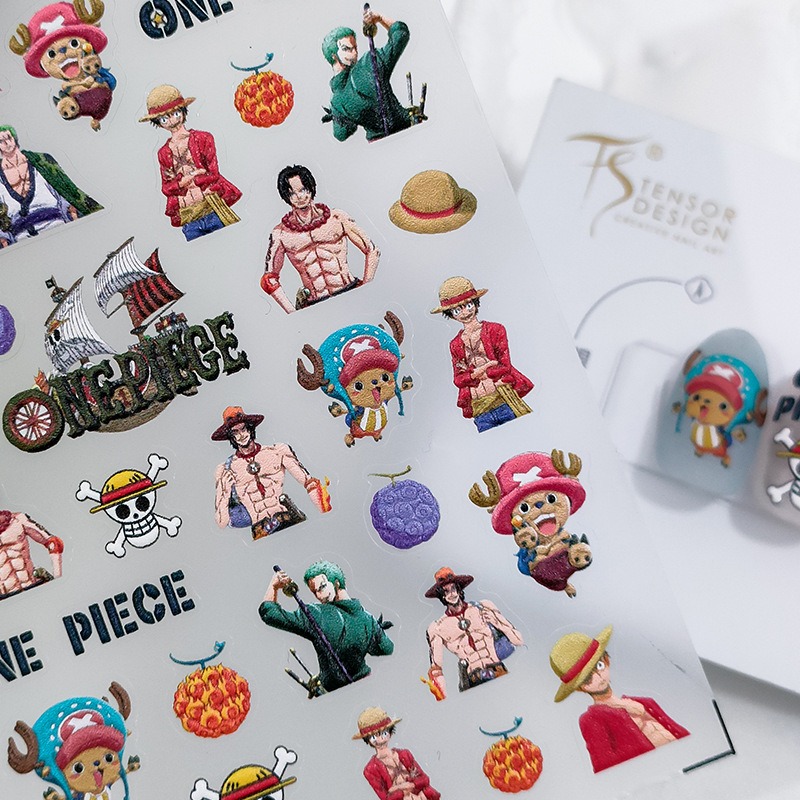 1 Piece 5D One Piece Nail Stic - đánh giá và giá Nail Art Zoro One Piece