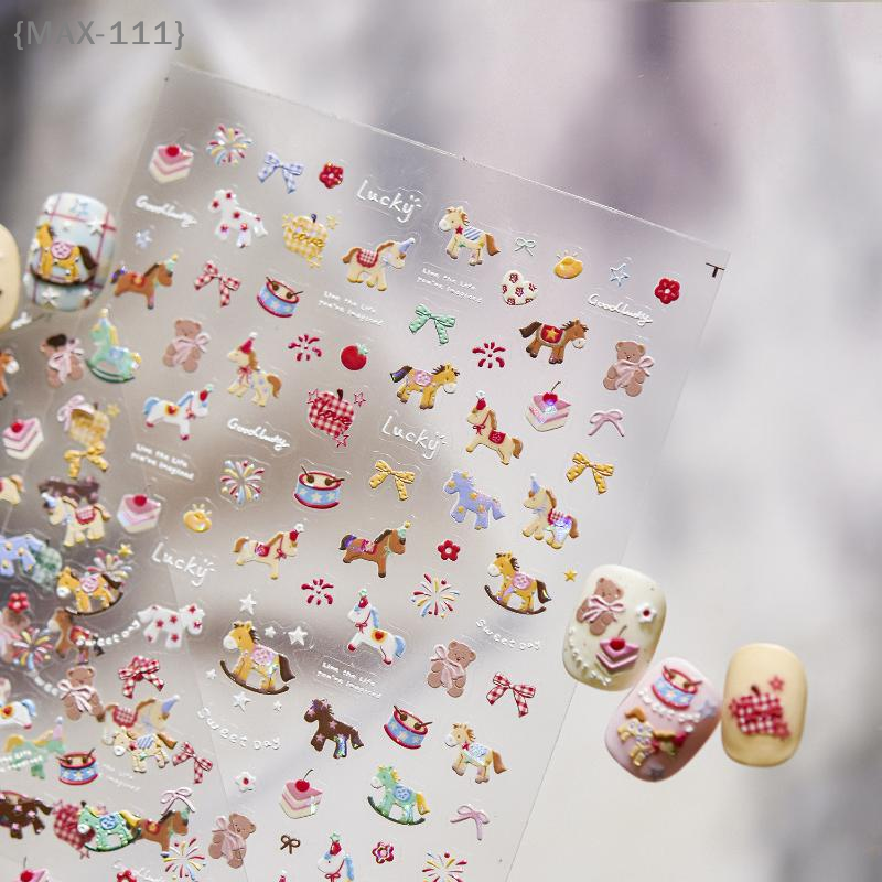【F2-MAX111】Cartoon Colorful Po - đánh giá và giá Nail Art For Men