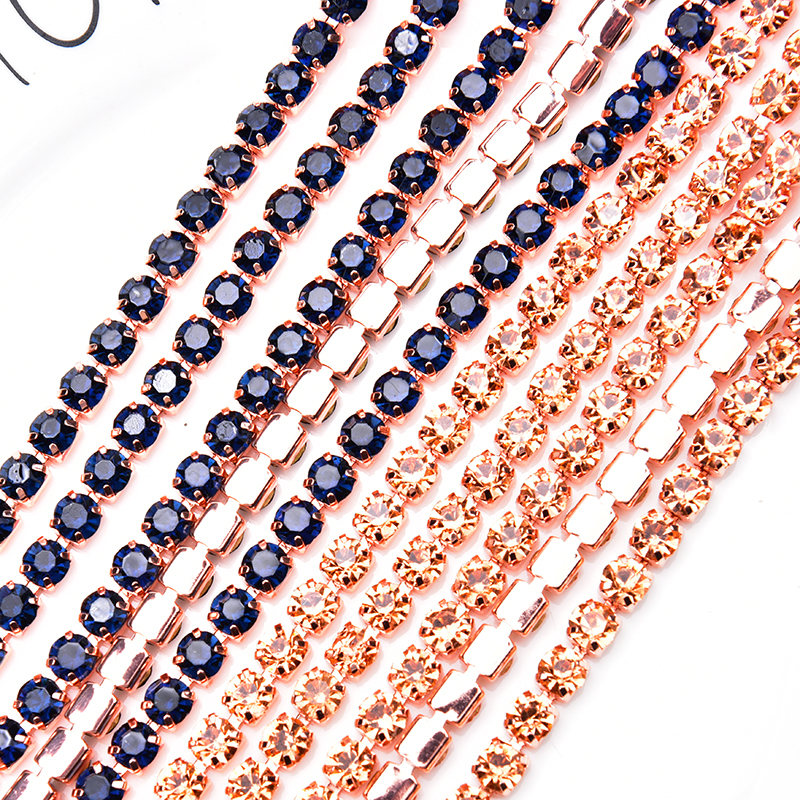 5 Yards Rose Gold Claw Crystal - đánh giá và giá Nail Art Rose Gold