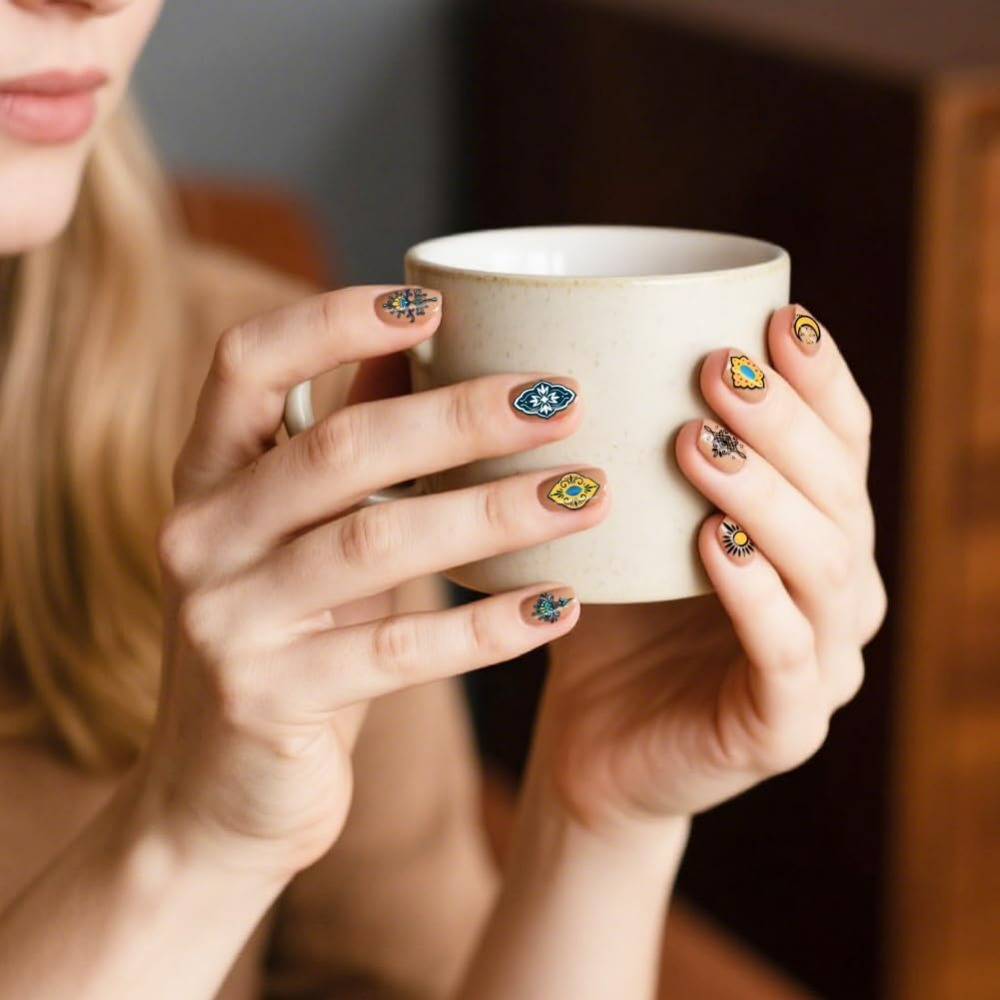 3pcs Vintage Totem Nail Stampi - đánh giá và giá Nail Art Inspo