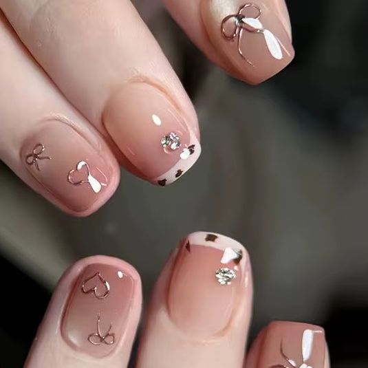 24Pcs Short Square Ballet Pres - đánh giá và giá Nail Art Eye Cat