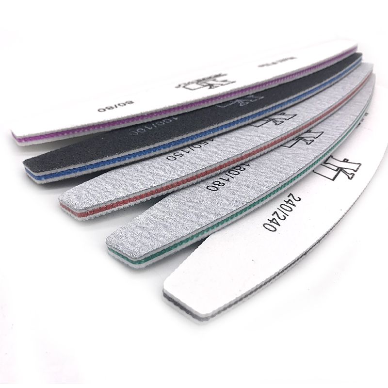 2/5pcs/lot Moon Nail File Mix  - đánh giá và giá Nail Art Maroon