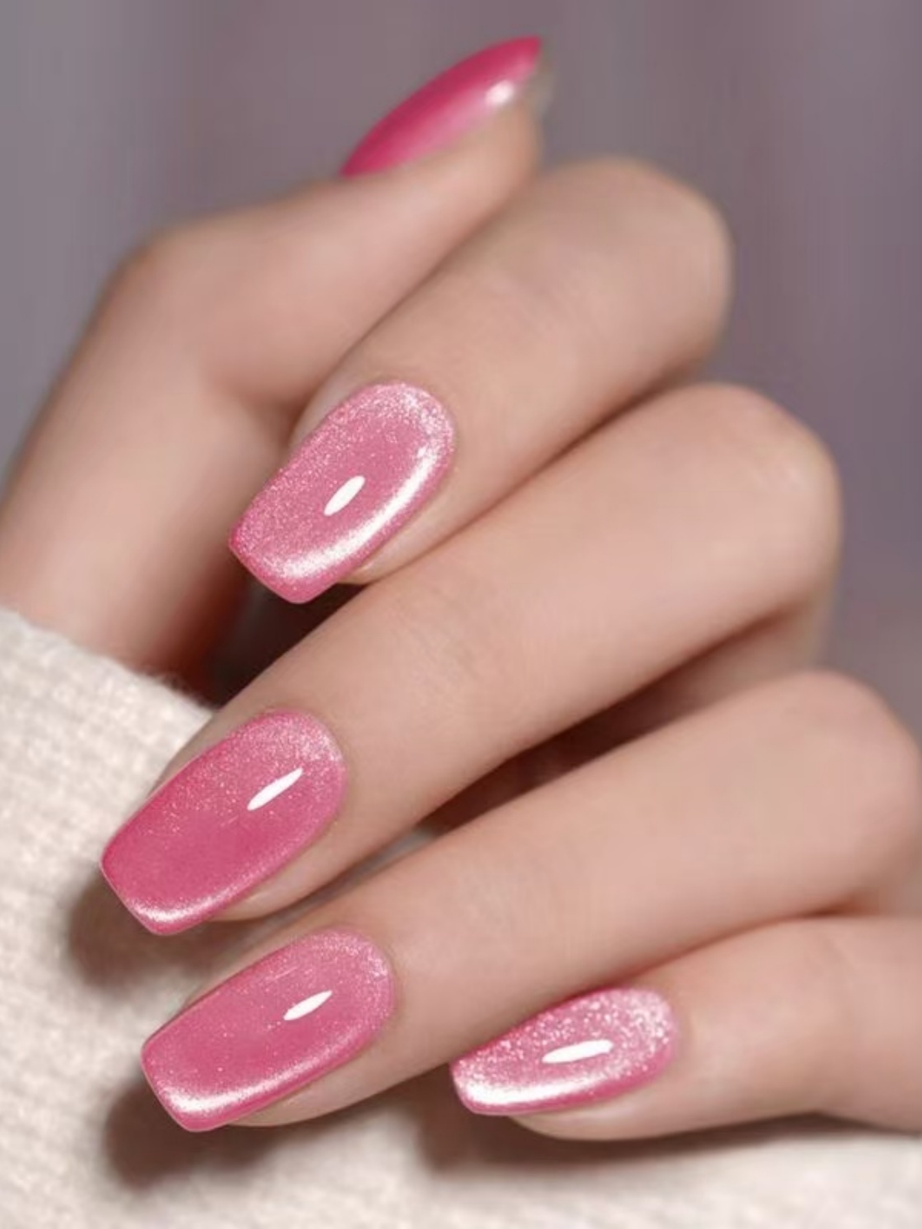 24pcs/set short square fake na - đánh giá và giá Nail Art Eye Cat