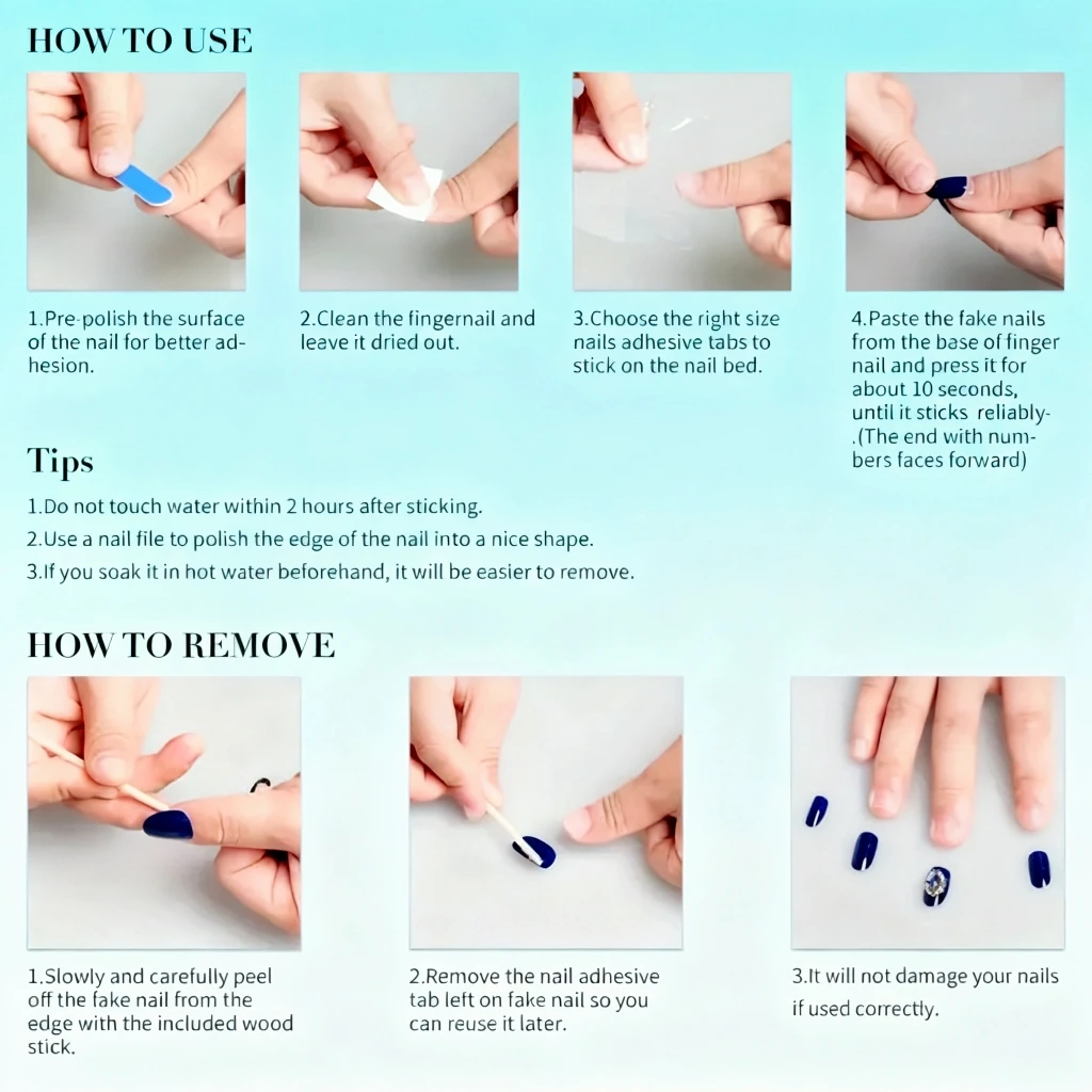 10PCS Luxury Almond Shaped Pre - đánh giá và giá Nail Adhesive Tab