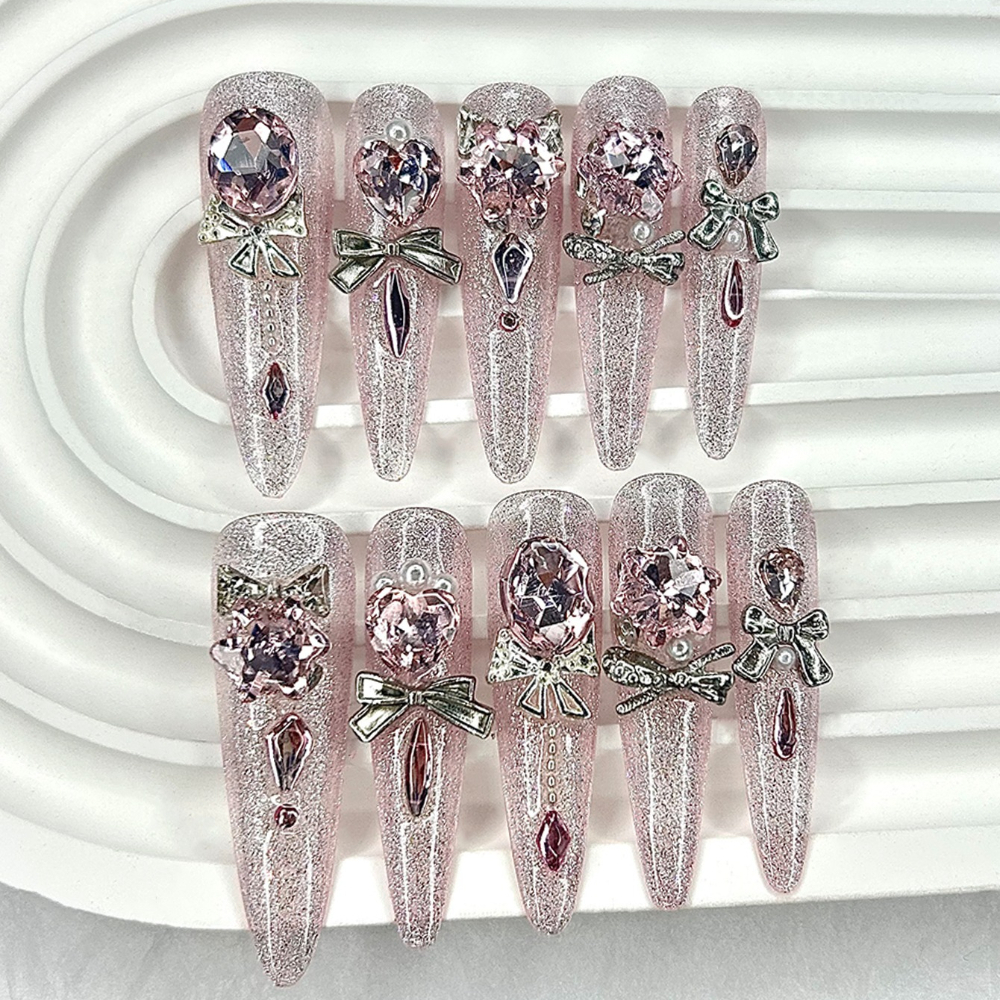 Luxury Pink Cat Eye Glitter St - đánh giá và giá Nail Art Eye Cat