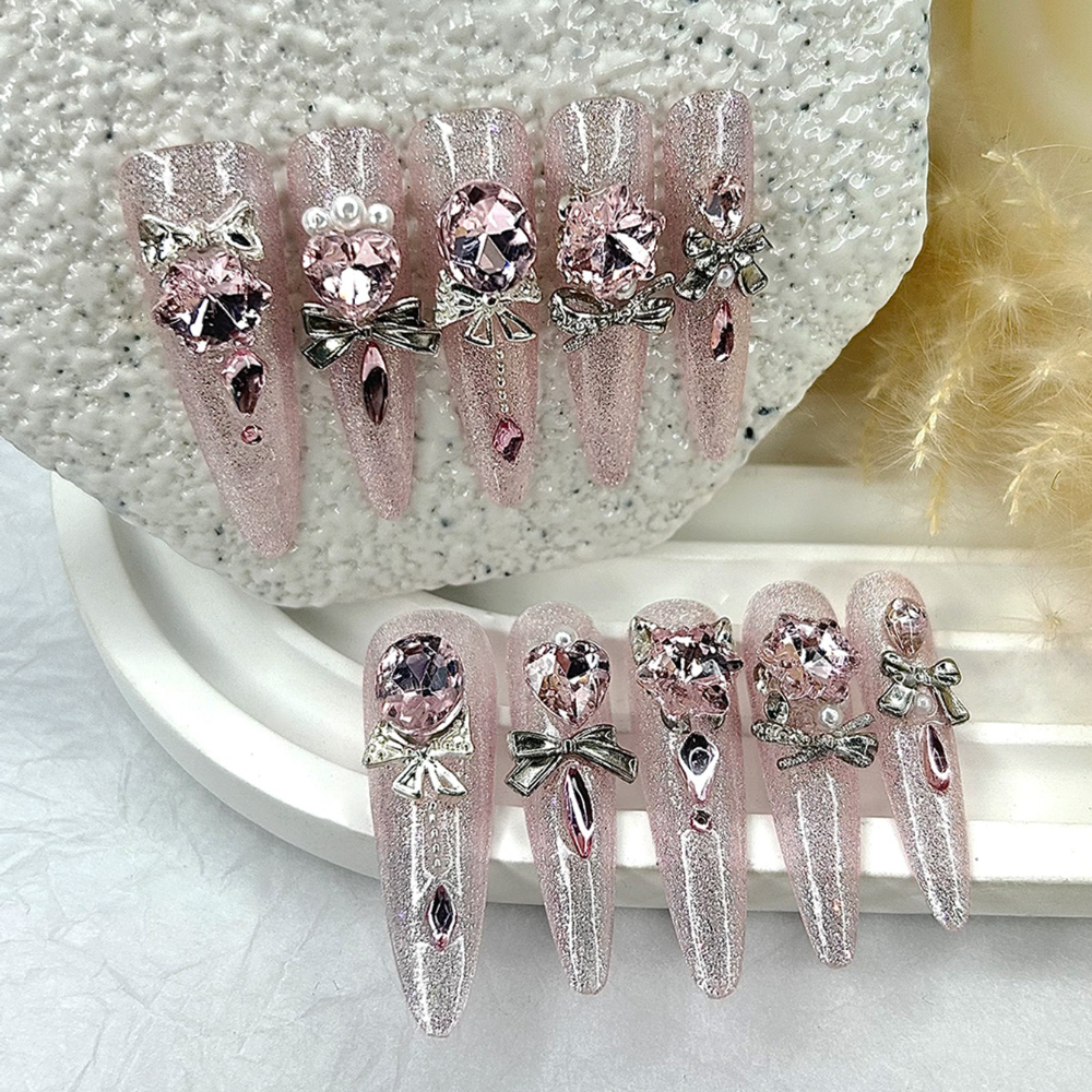 Luxury Pink Cat Eye Glitter St - đánh giá và giá Nail Art Eye Cat