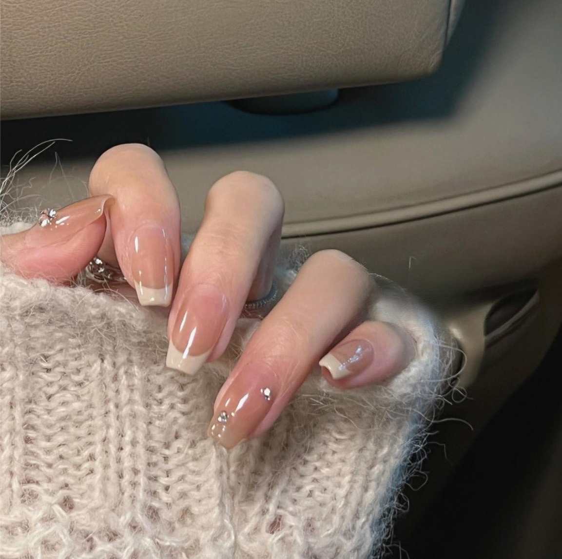 10Pcs Short Square French Hand - đánh giá và giá Nail Art Eye Cat