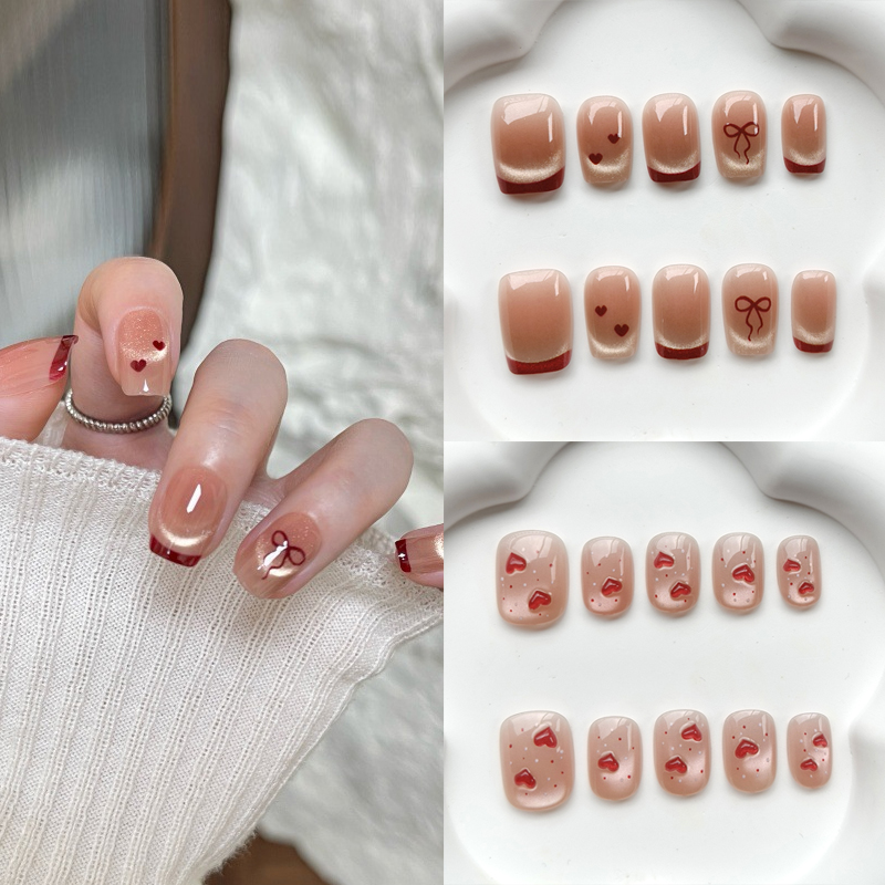 10Pcs French Style Cute Sweeth - đánh giá và giá Nail Art Eye Cat