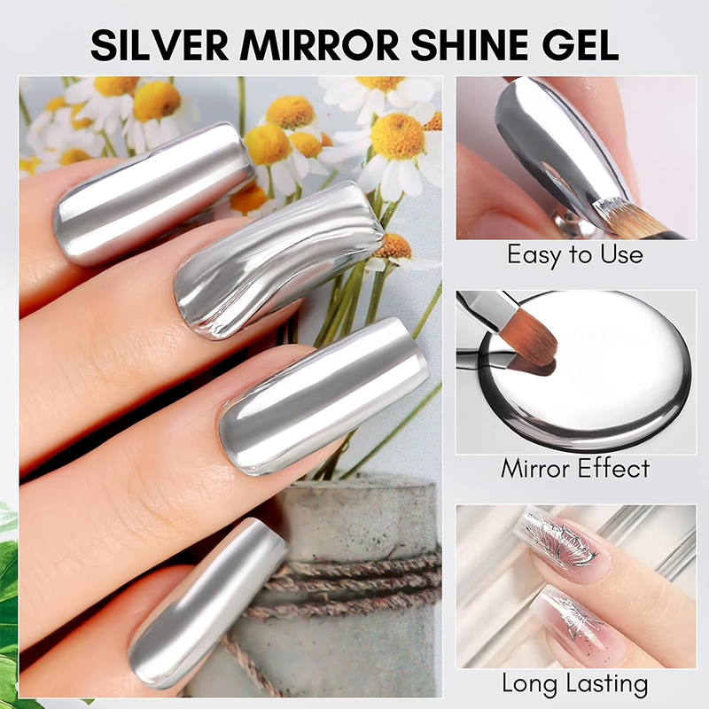 Metallic Painting Gel Chrome G - đánh giá và giá Nail Art Rose Gold