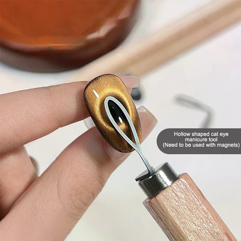 Hollow Shaped Cat Eye Magnet M - đánh giá và giá Nail Art Rose Gold