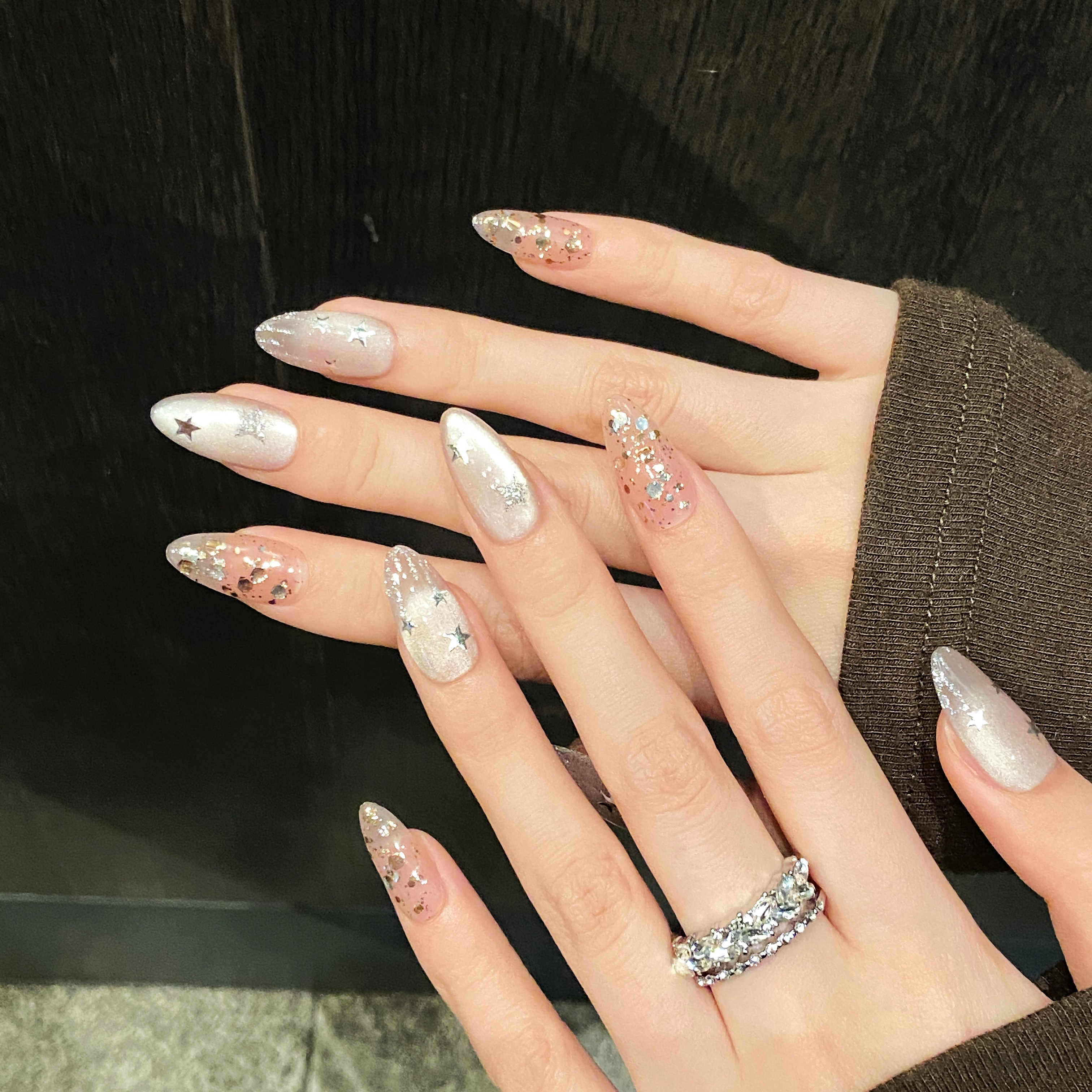 10pcs Pure Hand Pressed Medium - đánh giá và giá Nail Art Maroon