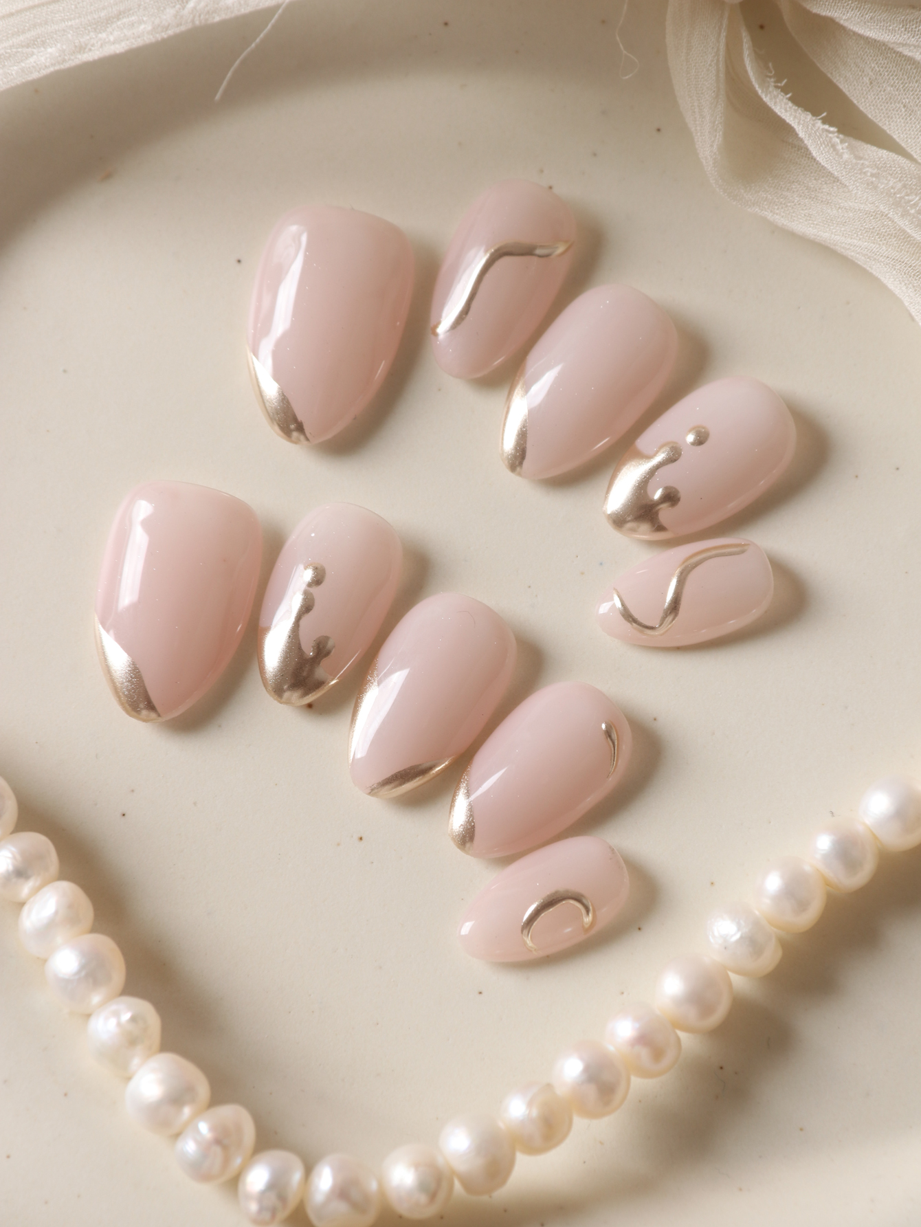 10Pcs Press on Nails Short Gol - đánh giá và giá Nail Adhesive Tab