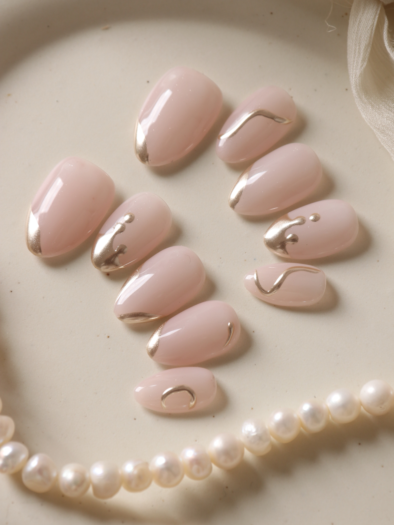 10Pcs Press on Nails Short Gol - đánh giá và giá Nail Adhesive Tab