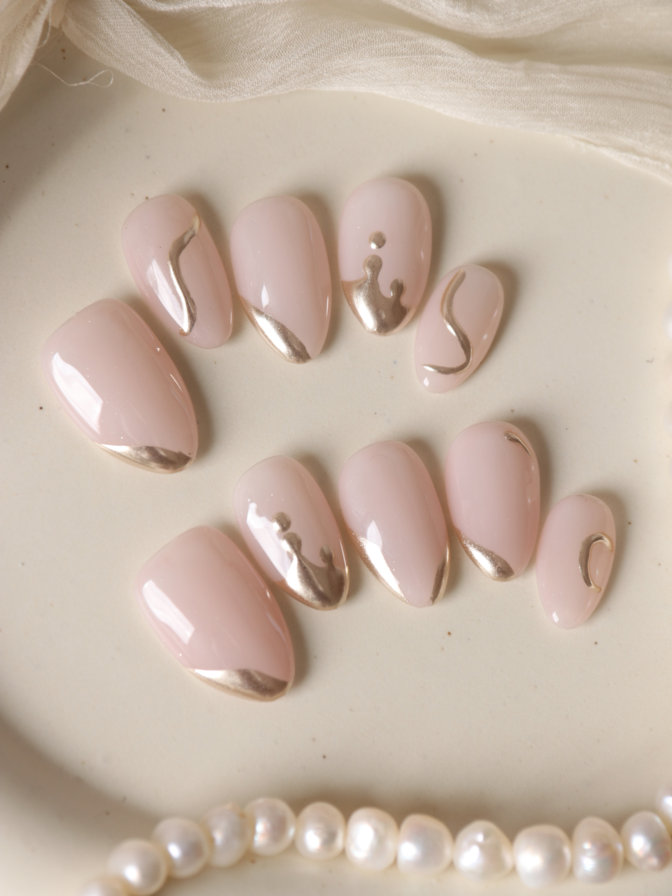 10Pcs Press on Nails Short Gol - đánh giá và giá Nail Adhesive Tab