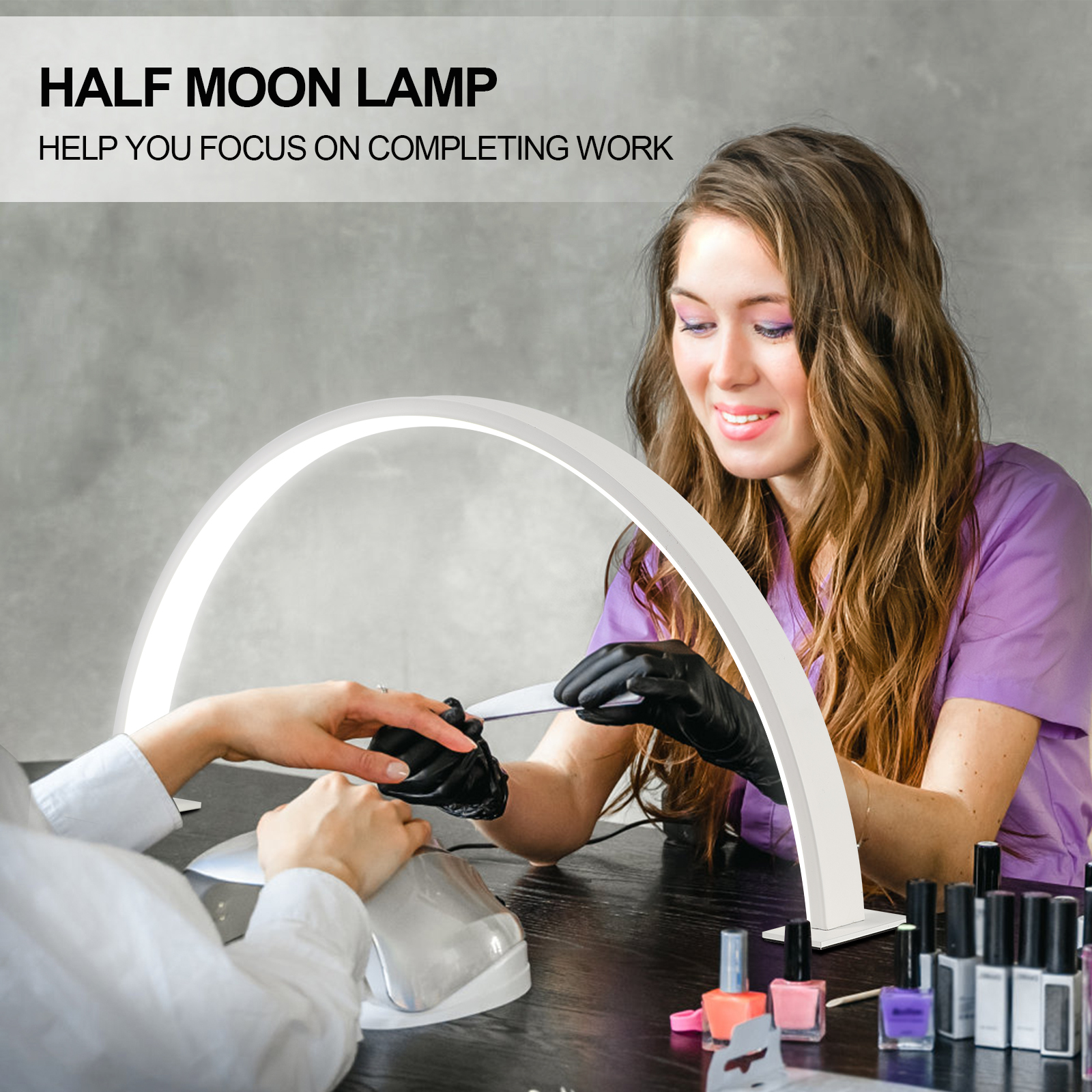 Half moon U-shaped nail lamp h - đánh giá và giá Nail Art Maroon