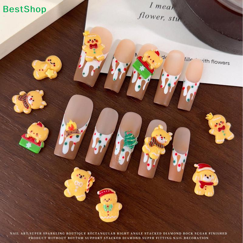 〔R〕10PCS Kawaii Christmas Ging - đánh giá và giá Nail Art For Men