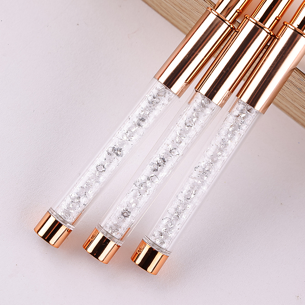 Nail Art Brush Set Rose Gold A - đánh giá và giá Nail Art Rose Gold