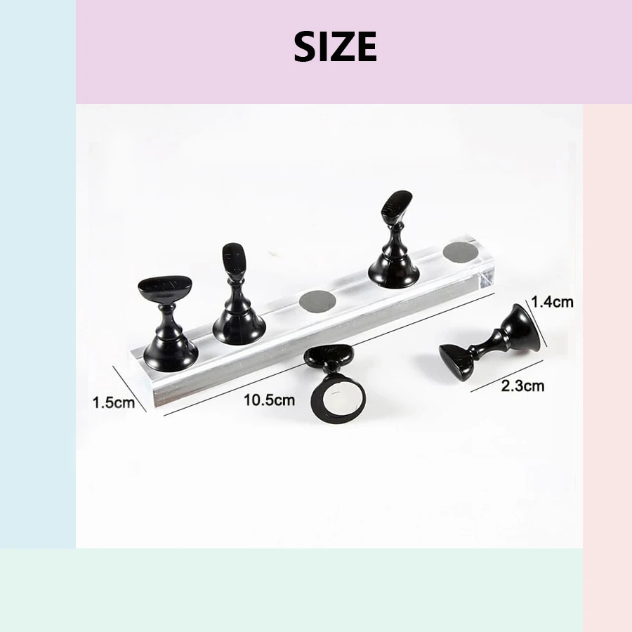 5Pcs Nail Art Practice Display - đánh giá và giá Nail Art Overlay