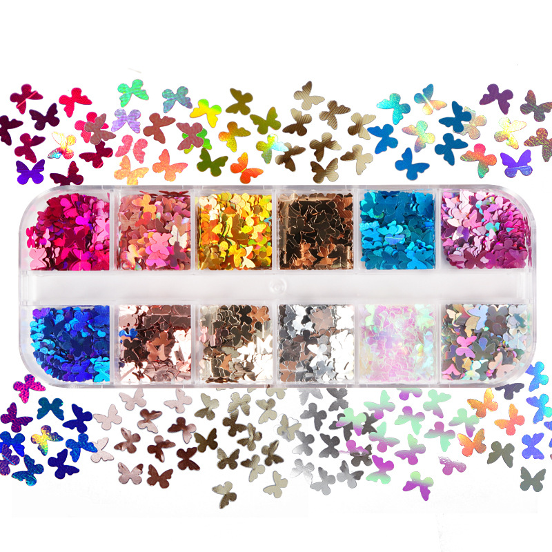 Mix Color Fluorescent Butterfl - đánh giá và giá Nail Art Inspo