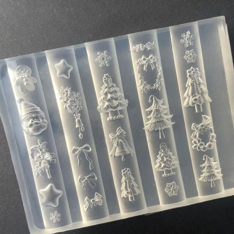 3D Silicone Nail Mold Snowman  - đánh giá và giá Nail Art For Men