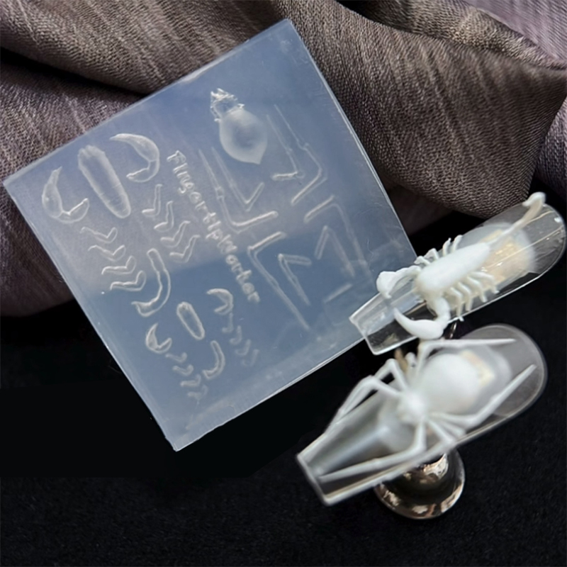 3D Spider Scorpion Silicone Na - đánh giá và giá Nail Art Inspo